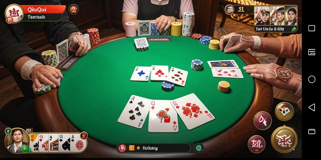 Tampilan gameplay QiuQiu yang seru dan interaktif di 8II.