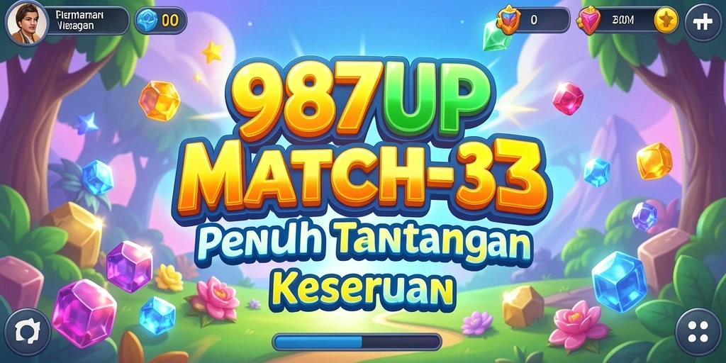 Gambar gameplay 987UP yang seru dan menantang dalam kategori Match-3.