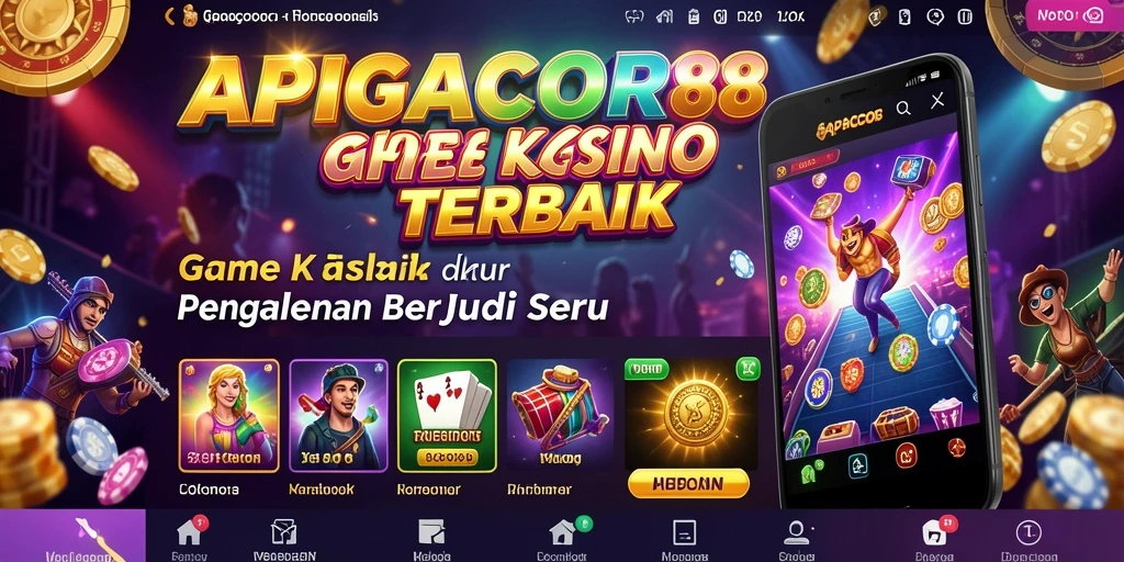 Tampilan gameplay menarik di APIGACOR88 yang menampilkan berbagai permainan Kasino.