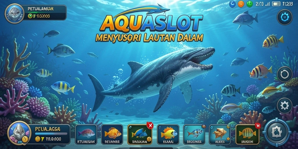 Gameplay AQUASLOT yang menakjubkan di bawah laut.