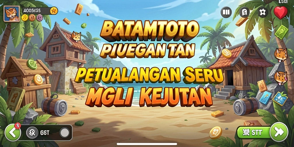 Tampilan gameplay seru dalam BATAMTOTO saat menjelajahi dunia petualangan.