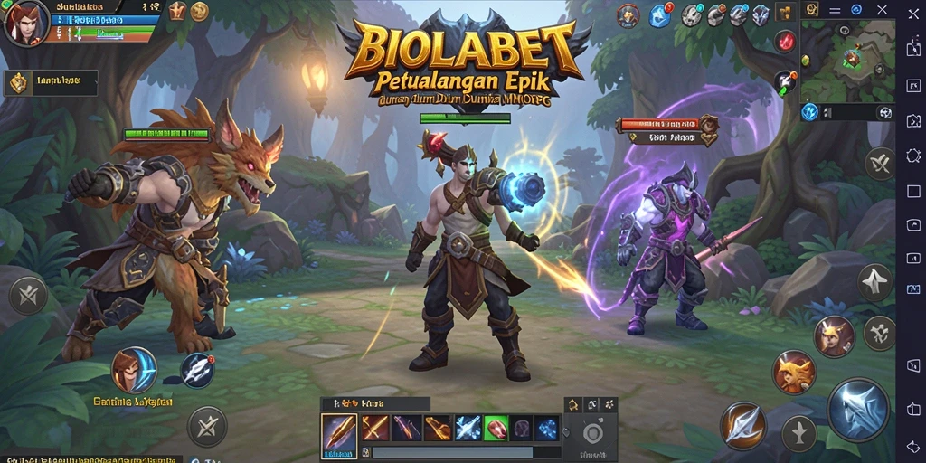 Tampilan gameplay BIOLABET yang penuh aksi dan petualangan MMORPG.