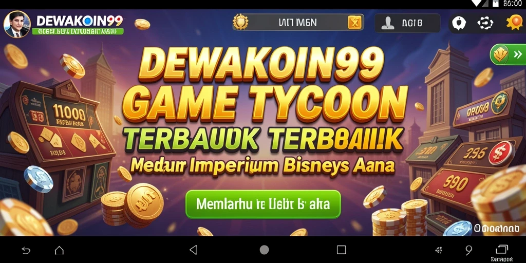 Screenshot utama DEWAKOIN99 menampilkan gameplay Tycoon yang menarik.