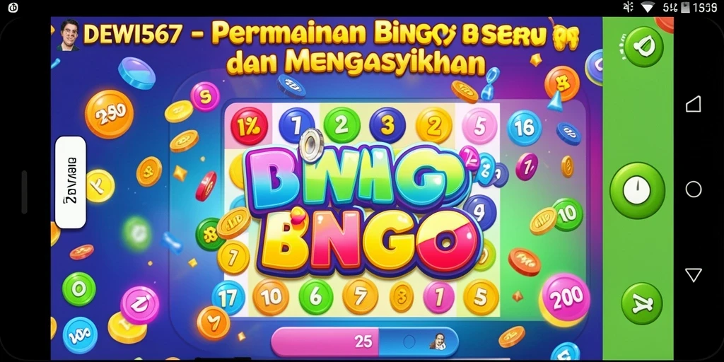 Tampilan gameplay Bingo DEWI567 yang seru dan interaktif.