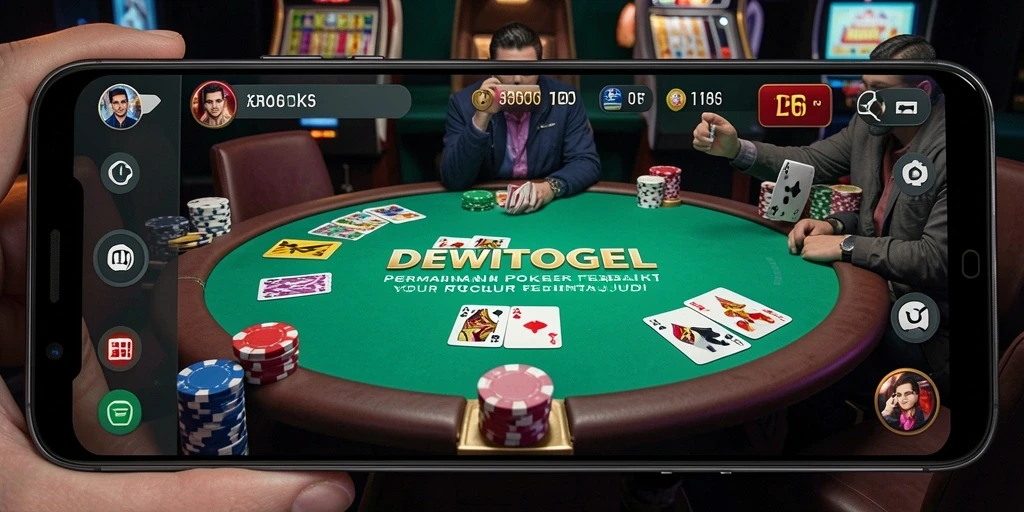 Screenshot gameplay DEWITOGEL yang menampilkan suasana Poker yang seru.