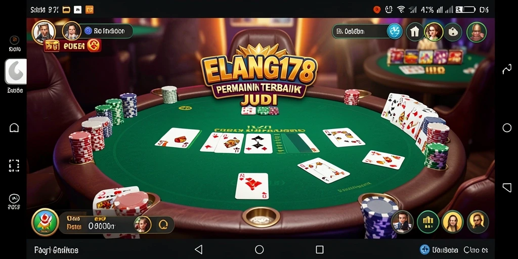 Screenshot gameplay ELANG178 menampilkan aksi seru dalam permainan Poker.