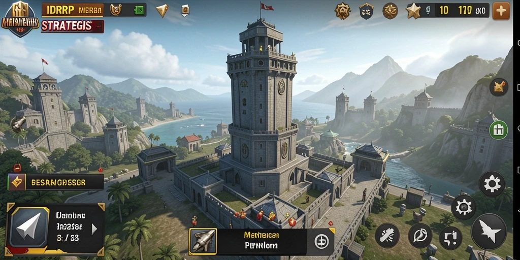 Tampilan menarik dari gameplay menara pertahanan IDRRP yang mendebarkan.