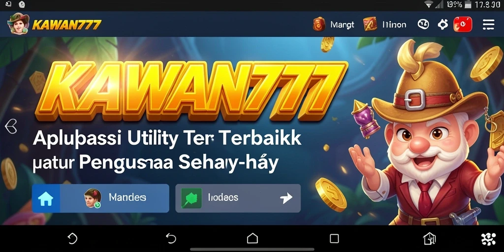 Tampilan antarmuka KAWAN777 yang sederhana dan menarik.