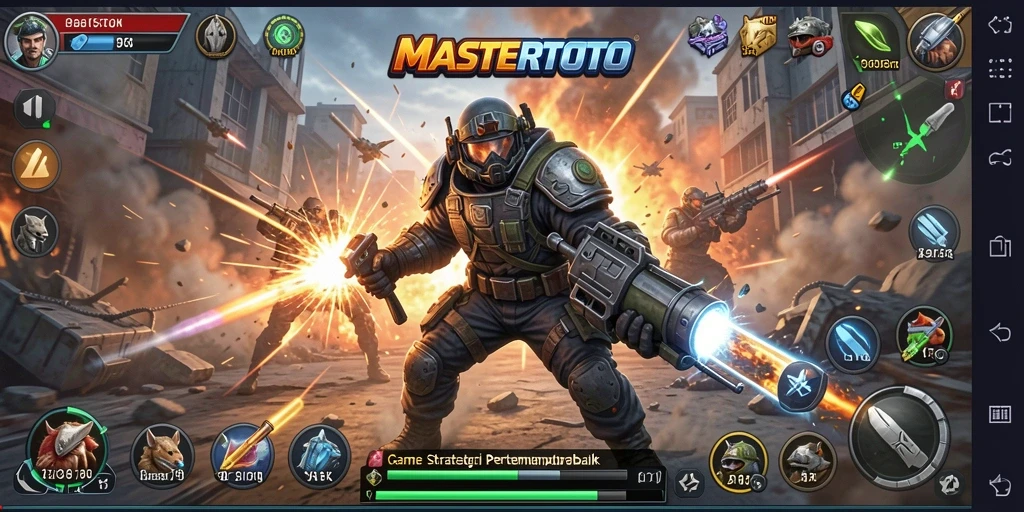 Tampilan gameplay SLG MASTERTOTO yang seru dan strategis.