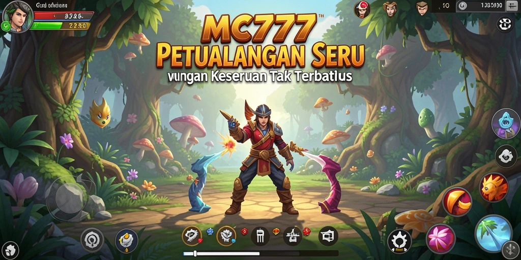Tampilan gameplay seru di dunia petualangan MC777.