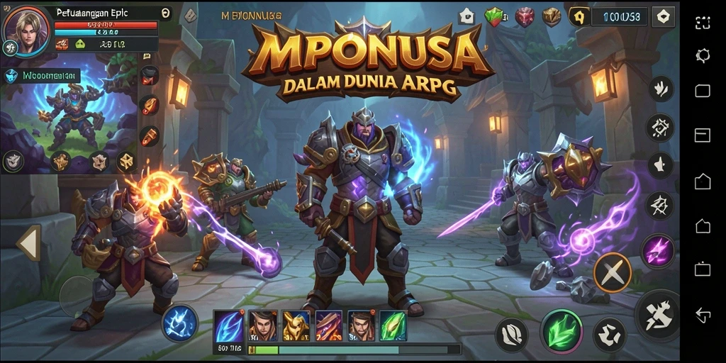 Tampilan gameplay MPONUSA yang mengasyikkan dan menantang.