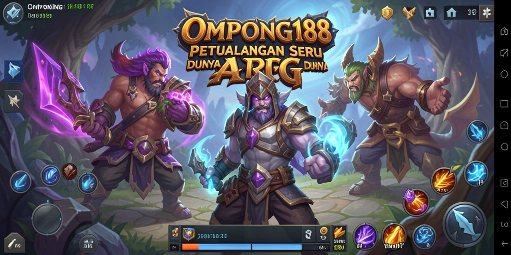 Gambaran gameplay OMPONG188 dengan pertarungan mendebarkan.