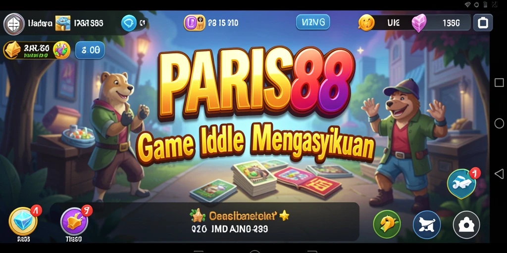 Screenshot utama gameplay PARIS88 yang menampilkan momen santai dan strategis.