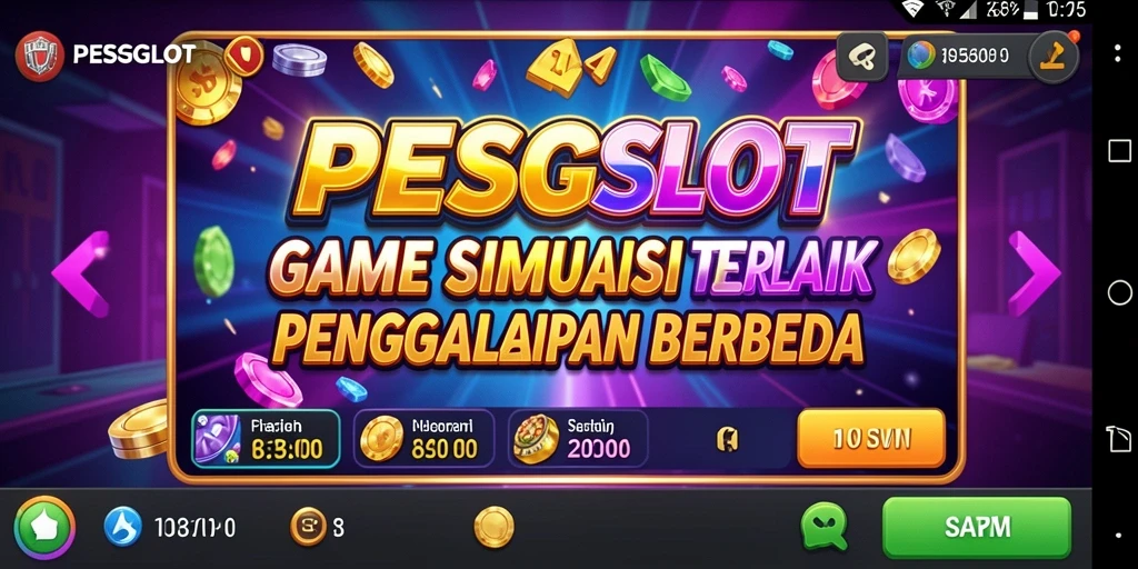Screenshot utama PESGSLOT dengan tampilan gameplay yang menarik.