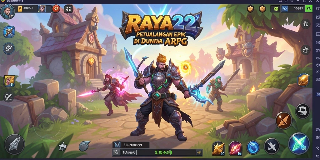 Gameplay seru RAYA22 dengan aksi pertarungan yang mendebarkan.
