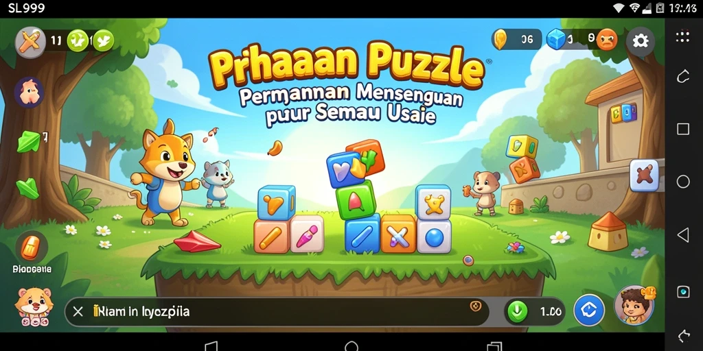 Screenshot gameplay SL999 menampilkan tantangan puzzle seru.