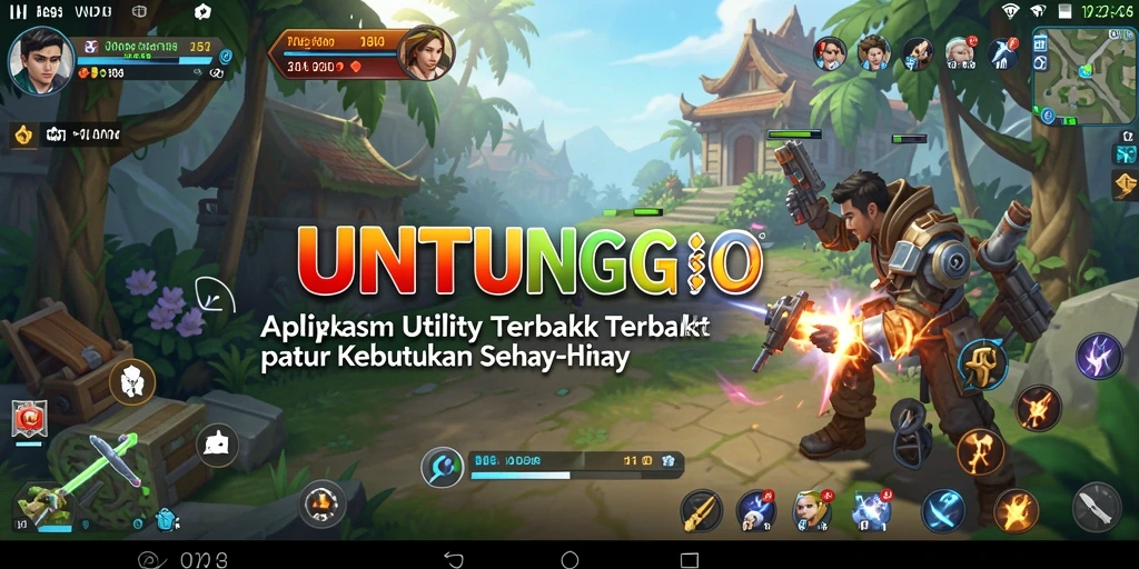 Tampilan antarmuka aplikasi UNTUNGGO yang modern dan mudah digunakan.